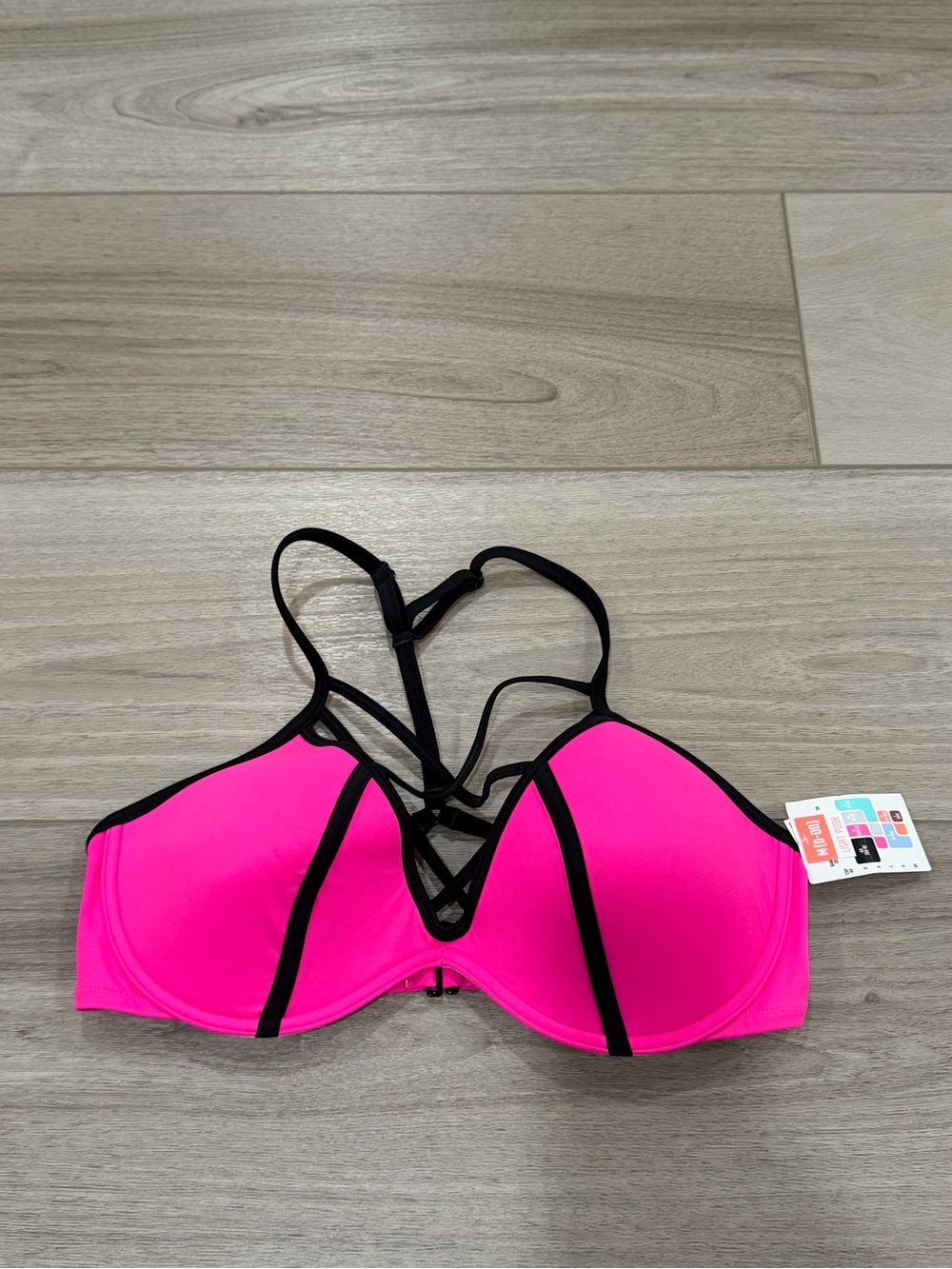 NWT Victoria’s Secret PINK push up bikini swim top size Medium D-DD